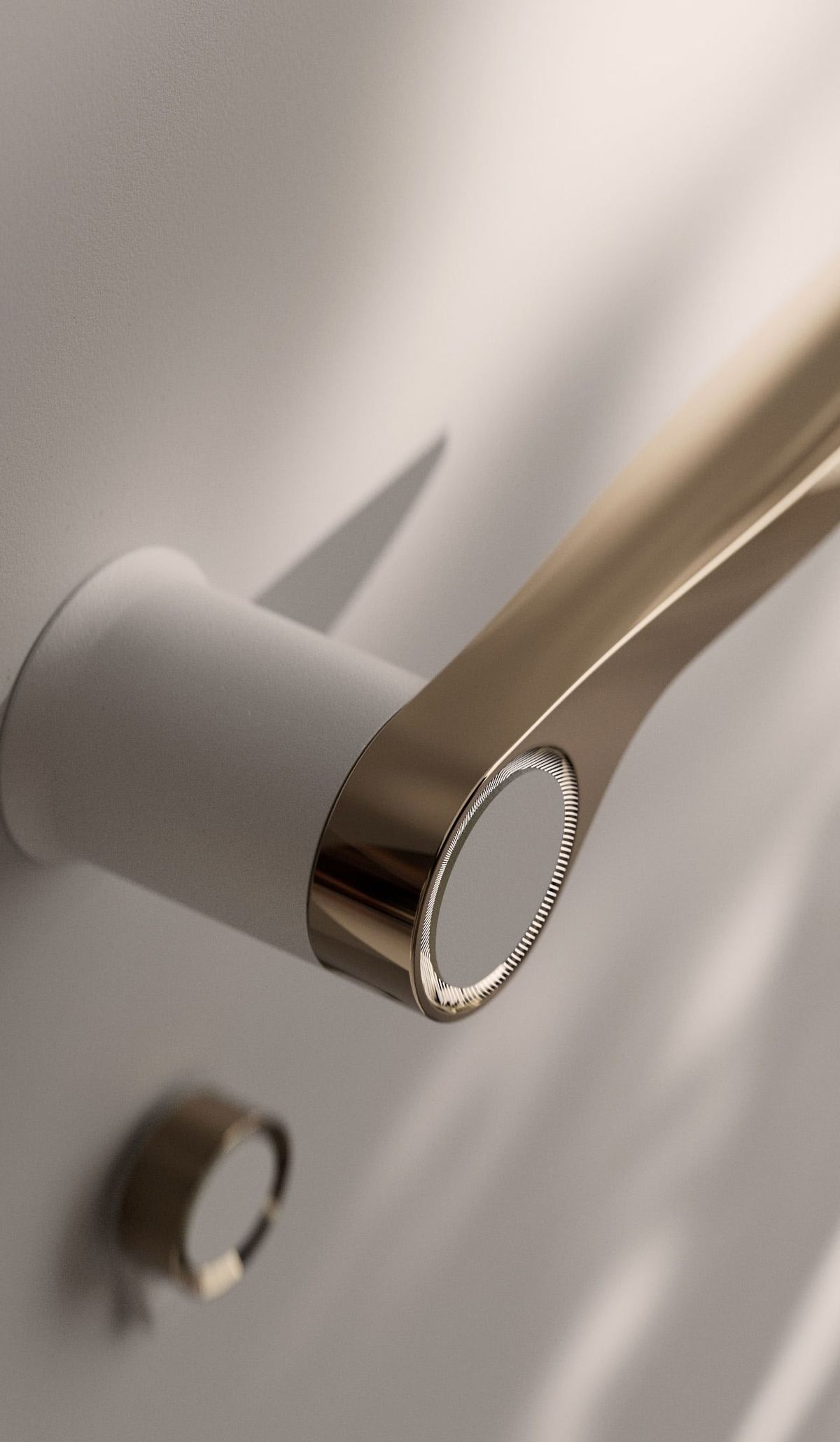 Pirnar Magnifica door handle in bronze